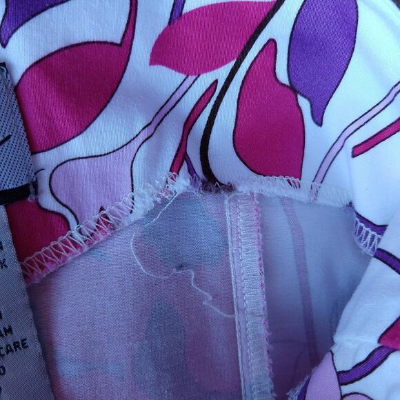 Breakin' Loose Fit & Flare Floral Dress size 12 cotton spandex princess seams - Picture 15 of 15